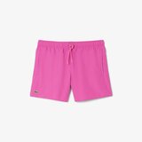 Lacoste Kopalke / Kopalne hlače SHORT SLEEVED RIBBED COLLAR Rožnata | Shoptok.si