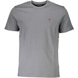 Napapijri MEN&#39;S SHORT SLEEVED T-SHIRT GRAY Cene
