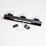 Brilagi KOMPLET 2x LED zidna svetla za kupatilo HOLLYWOOD 3xLED/3W/230V 39 cm IP44 crna | Eponuda.com