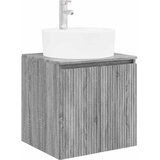 vidaXL Umivalnik s pritrditev na steno Siva Sonoma 49,5 x 44,5 x 65 cm, (5000245669) | Shoptok.si