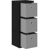  Kreveta s ladicama Crni hrast 25,5 x 22 x 69,5 cm | shoptok.hr