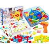  Kreativni set odvijač, bušilica, vijci, kockice, 261 element | shoptok.hr