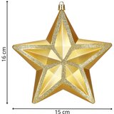 Zlatna božićna zvijezda od 15 cm Slike