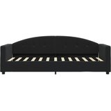  Dnevni krevet s madracem crni 80 x 200 cm baršunasti | shoptok.hr