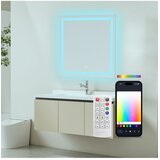 Ksix Aqua Smart Mirror, Nemagljenje 70x70 cm, zvučnik, RGB + Topla bijela | shoptok.hr