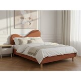 Bobochic Paris Oblazinjena oblazinjena zakonska postelja z letvenim dnom 180x200 cm v barvi terakote Celina – | Shoptok.si