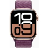 Apple Watch S10 Cellular 42mm Rose Gold aluminium case with Plum sport loop, (21681407) Cene