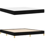  s opruga kutije s madracem Crna 180 x 200 cm tkanina | shoptok.hr
