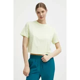 Guess Bombažna kratka majica SKYLAR ženska, zelena barva, V4GI08 JA914