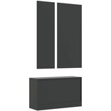  3-u-1 set ormarića za cipele crni od konstruiranog drva | shoptok.hr