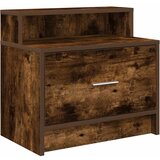 Maison Chic Nočna omarica - Nočna miza z predalom dimljeni hrast 51x31x47 cm, (21689802) | Shoptok.si