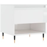  The Living Store Klubska mizica visok sijaj bela 50x46x50 cm inženirski les - Klubska Mizica, (21453459) | Shoptok.si
