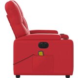 vidaXL Električni masažni naslanjač rdeče umetno usnje, (20927484) | Shoptok.si