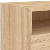  Noćni ormarić s LED svjetlima boja hrasta sonome 40x39x37 cm | shoptok.hr