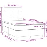  box spring s madracem crni 120 x 190 cm baršunasti | shoptok.hr