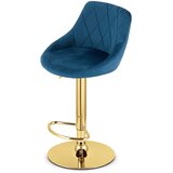 KAST stolica - tamnoplavi baršun / zlatna baza | shoptok.hr