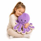  Plišana igračka hobotnica s elastičnim pipcima ljubičasta 50 cm | shoptok.hr