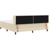  Krevet s opruga kutije s uzglavljem Krema 180 x 200 cm tkanina | shoptok.hr
