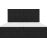 Krevet s od storage s uzglavljem Crna 180 x 200 cm Baršun | Eponuda.ba