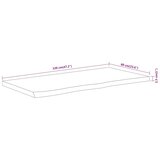 vidaXL kopalniški pult 120x60x2,5 cm pravokoten trden akacijev les | Shoptok.si