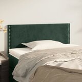 vidaXL Uzglavlje tamnozeleni 100x5x78/88 cm baršunasti | shoptok.hr