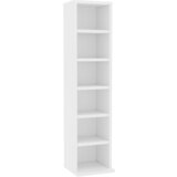 Maison Chic Omarca za CD - CD stojalo - CD regal bela 21x20x88 cm konstruiran les, (21673970) Cene