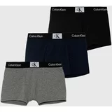 Calvin Klein Underwear Otroške boksarice 3-pack siva barva
