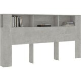 Uzglavlje s ormarićem siva boja betona 200 x 18,5 x 104,5 cm | shoptok.hr