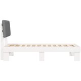  Krevetni okvir s tapiciranim uzglavljem Svijetlo siva Svjetlosiva 201 x 93 x 93 cm | shoptok.hr
