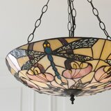 Endon 111869 - Luster na lancu Tiffany ASHTON 3xE27/10W/230V prečnik 45 cm | Eponuda.com