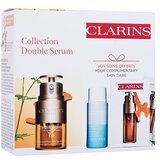 Clarins Double Serum Collection darovni set serum za područje oko očiju Double Serum Eye 20 ml +odstranjivač šminke Instant Eye Make-Up Remover 30 ml + serum za lice Double Serum 7 x 0,9 ml za žene | shoptok.hr