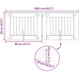  Vrata za pse s postoljem 2 pcs Hrast artisan 80 x 60 cm | shoptok.hr