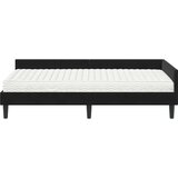  Kutni krevetni okvir s madracem Ostalo 2 pcs Crna Baršun | shoptok.hr