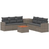  Set sofe 8 kom. Siva i tamno siva Poli Rattan i čelik | shoptok.hr