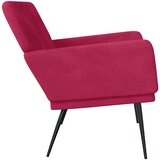  Klupa crvena boja vina 108 x 79 x 79 cm baršunasta | Eponuda.com