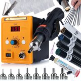 Rosfix SET SPAJKALNA POSTAJA 858D BRIZGALNA GLAVA – 700W, 100–500°C, 8 DYSZ, FLUX, SPOJKE, MREŽE | PDF VODIČ, (5000036426) | Shoptok.si