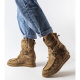 Gemre Dark brown wedge ankle boots Teodata | Shoptok.si