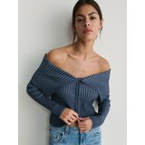 Reserved - Pulover s ovratnikom - steel blue | shoptok.hr