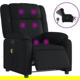 Maison Chic Električni masažni naslanjač - Relax naslanjač črno umetno usnje, (22134549) | Shoptok.si