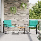  Set vanjskog namještaja s jastukom 3 pcs Tirkizna | shoptok.hr