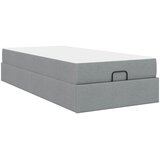  Okvir kreveta s madracem 2 pcs Svjetlosiva tkanina | Eponuda.com