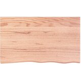  Zidna polica svjetlosmeđa 100x60x(2-6) cm obrađena hrastovina | shoptok.hr
