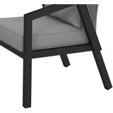 Bessagi Garden Set Za Balkon Bela, 3-Delno, Črna, Svetlo Siva | Shoptok.si