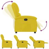  Naslanjač rumen žamet | Shoptok.si