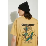 Carhartt WIP Pamučna majica Ducks za muškarce, boja: bež, s tiskom, I033662.1YHXX