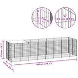  Kavez za pse crni 4,84 m² čelični | shoptok.hr