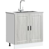 vidaXL Donji ormarić za sudoper Porto siva sonome 80x46x81,5 cm drveni | shoptok.hr