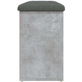 vidaXL Klop za čevlje betonsko siva 102x32x50 cm inženirski les | Shoptok.si