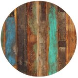  Okrugla stolna ploča 80 cm 15 - 16 mm masivno obnovljeno drvo | shoptok.hr