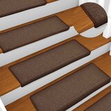  Prostirke za stepenice 30 kom 65x21x4 cm boje kave s pravokutnim rubom | shoptok.hr